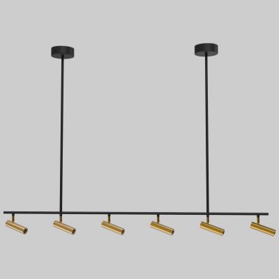 Потолочный светильник Eurosvet 20252/6 LED черный/латунь