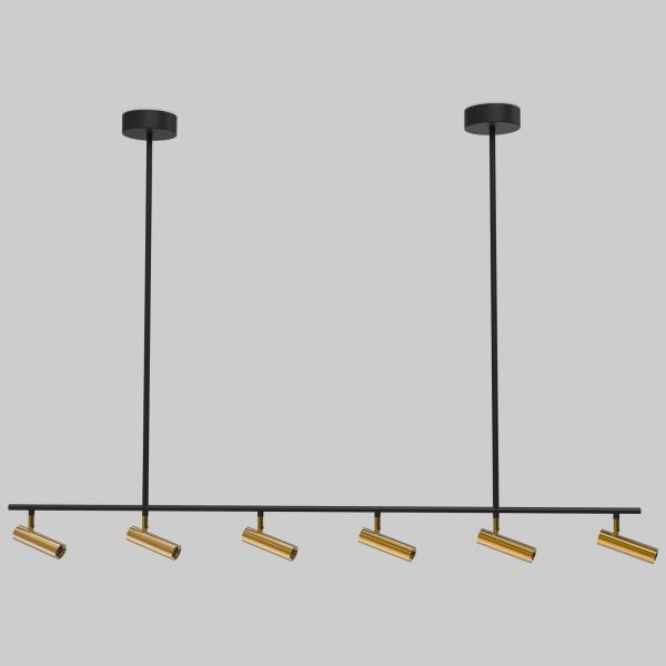 Потолочный светильник Eurosvet 20252/6 LED черный/латунь