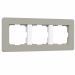 Рамка из поликарбоната на 3 поста Split дымчатый/белый, soft-touch W0033067 Werkel