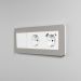 Рамка из поликарбоната на 3 поста Split дымчатый/белый, soft-touch W0033067 Werkel
