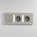 Рамка из поликарбоната на 3 поста Split дымчатый/белый, soft-touch W0033067 Werkel