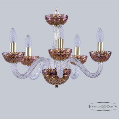 Хрустальная люстра 1310/5/165 G Cl/Shampan/M-1F Bohemia Ivele Crystal