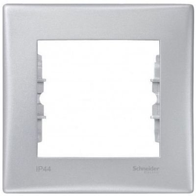 Рамка 1-я Schneider Electric Sedna Алюминий IP44