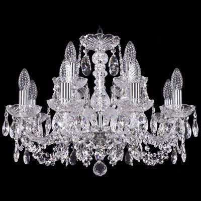 Люстра Bohemia Ivele Crystal 1402/8+4/195/Ni