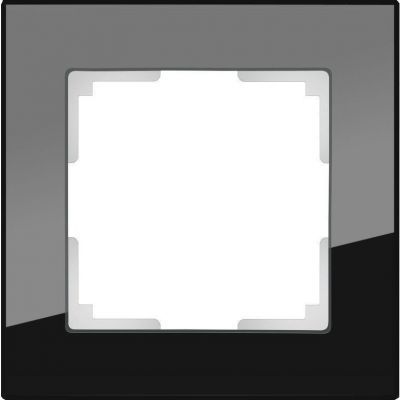Рамка 1-местная Werkel W0011108 черное стекло (WL01-Frame-01)