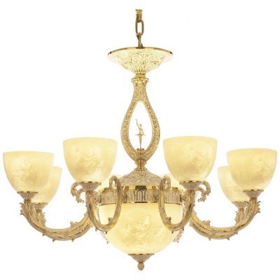 Люстра бронзовая 71409P/8/210 GW P1 U Pair FD2M Bohemia Ivele Crystal