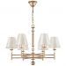 Подвесная люстра Crystal Lux FLAVIO SP6 GOLD Flavio