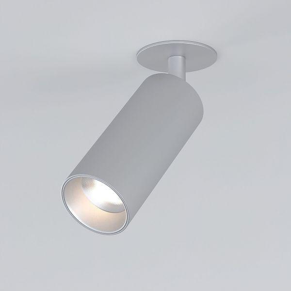 Diffe сетильник встраиваемый серебряный 10W 4200K 25052/LED Elektrostandard