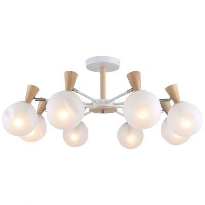 Светильник потолочный Linvel LV 9380/8 Орша Белый Е14 60W D740 H350мм