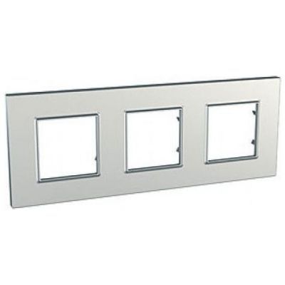Рамка 3-ая SE Unica Quadro Серебро MGU6.706.55