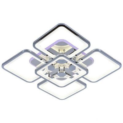 Потолочный светодиодный светильник 8057/4+1 CHR 170W+10W RGB хром Profit Light