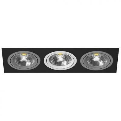 Встраиваемый точечный светильник i837090609 черный/серый/белый Intero 111 Lightstar