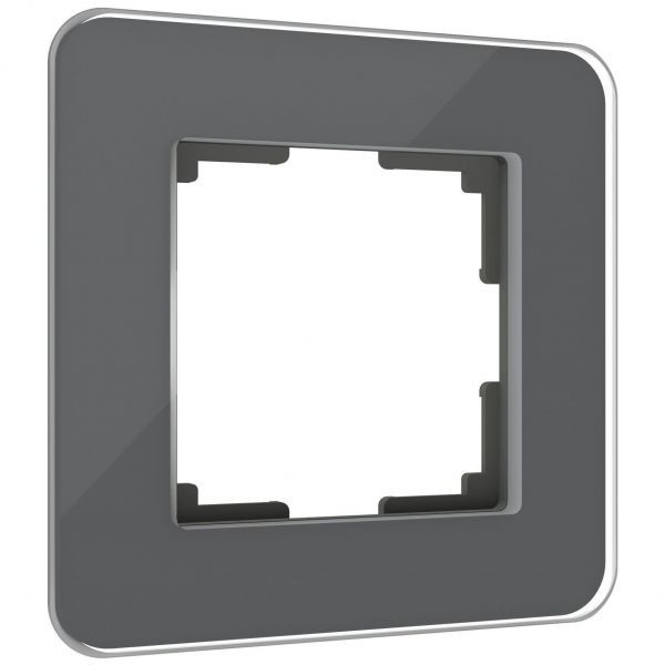 Рамка из стекла на 1 пост Elite графит Werkel W0012440