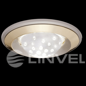Светильник встраиваемый Linvel ELC-287+ B PN/G/PN пузырьки MR-16 неповорот.