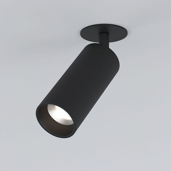 Diffe светильник встраиваемый черный 10W 4200K 25052/LED Elektrostandard