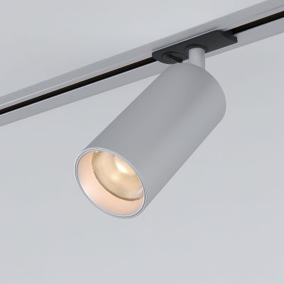 Трековый светильник Elektrostandard Diffe серебряный 15W 4200K (85166/01) однофазный