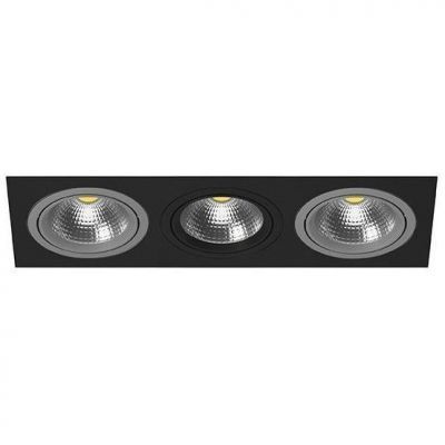 Встраиваемый точечный светильник i837090709 черный/серый Intero 111 Lightstar