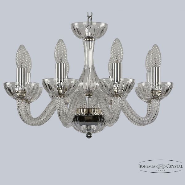 Хрустальная люстра 1310/8/165 Ni Cl/Clear/M-1H Bohemia Ivele Crystal