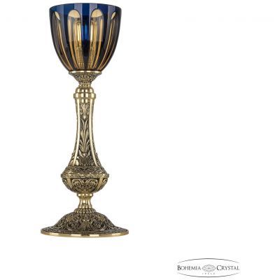 Настольная лампа бронзовая 71100L/15 GB P1 Amber-Blue/H-1H Bohemia Ivele Crystal