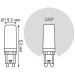 Лампа светодиодная Gauss G9 6,5W 3000К прозрачная 107309106