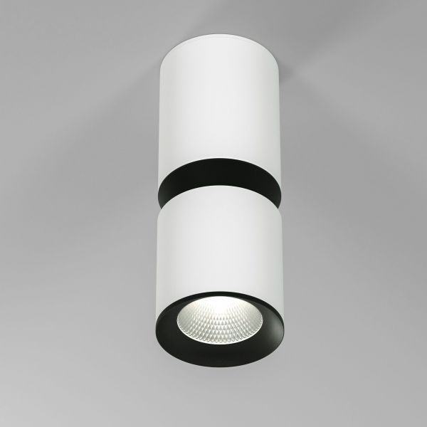 Светильник потолочный светодиодный Kayo 12W 4000К белый/чёрный Elektrostandard 25048/LED
