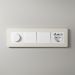 Рамка из поликарбоната на 4 поста Split айвори/белый, soft-touch W0043066 Werkel