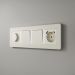 Рамка из поликарбоната на 4 поста Split айвори/белый, soft-touch W0043066 Werkel
