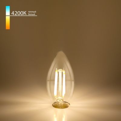 Филаментная светодиодная лампа Elektrostandard Свеча BLE1426 9W 4200K E14 (CW35 прозрачный)