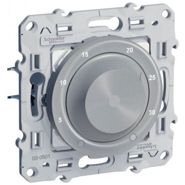 Термостат электронный комнатный Schneider Electric Odace 8А алюминий