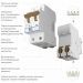 Автоматический выключатель 2P 20 A C 4,5 кА Werkel W902P204