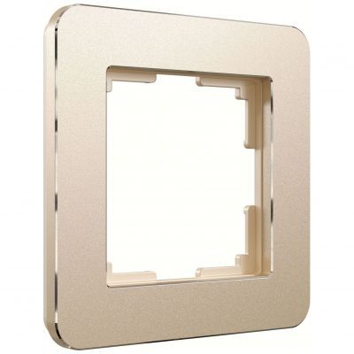 Рамка на 1 пост Platinum шампань Werkel W0012611