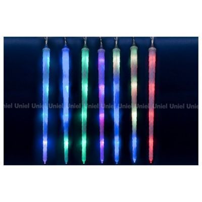 Гирлянда-занавес светодиодная Uniel ULD-E3005-210/DTK RGB IP44 FROSTED ICICLE