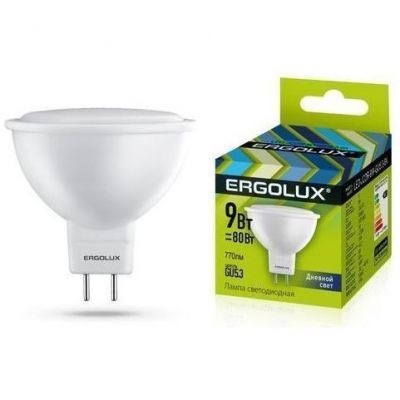 Светодиодная лампа Ergolux LED-JCDR-9W-GU5,3-6K