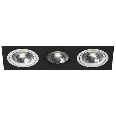 Встраиваемый точечный светильник i837600706 черный/белый Intero 111 Lightstar