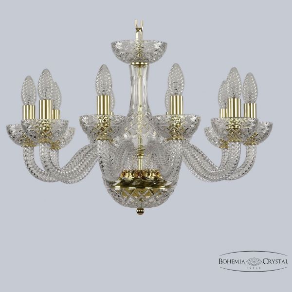 Хрустальная люстра 1310/10/195 G Cl/Clear/M-1F Bohemia Ivele Crystal