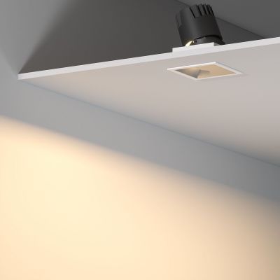 Потолочный светодиодный светильник 10W 3000K белый/хром Elektrostandard 25091/LED