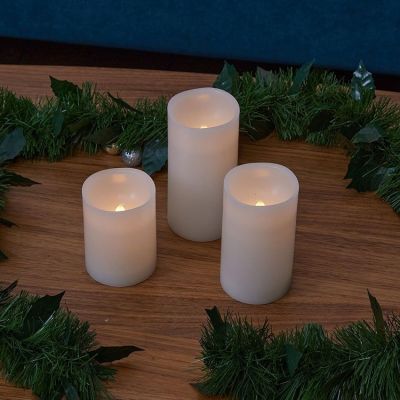 Фигура светодиодная на батарейках Uniel ULD-F050 WARM WHITE CANDLE SET3