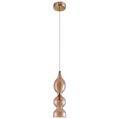 Подвесной светильник Crystal Lux Iris SP1 B Amber Iris