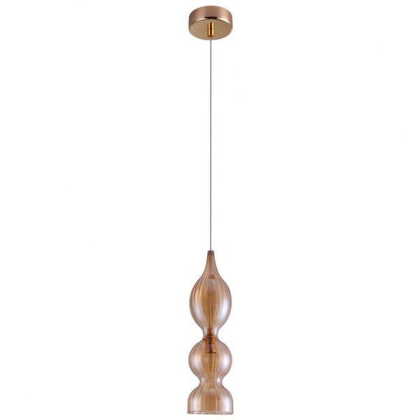 Подвесной светильник Crystal Lux Iris SP1 B Amber Iris