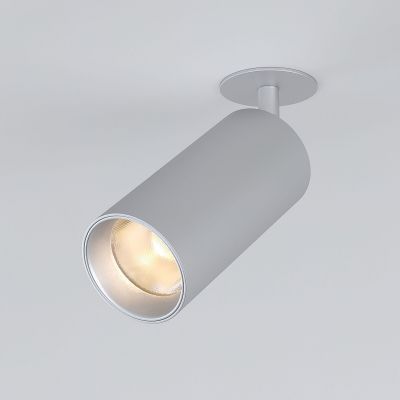 Diffe светильник встраиваемый серебряный 15W 4200K 25066/LED Elektrostandard