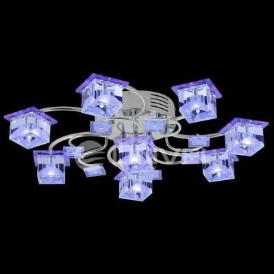 Люстра Linvel LV 8532/8 Хром/LED красный+синий/смена цвета