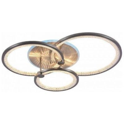 Потолочный светодиодный светильник 8002/3 NKL 108W+7W RGB никель Profit Light