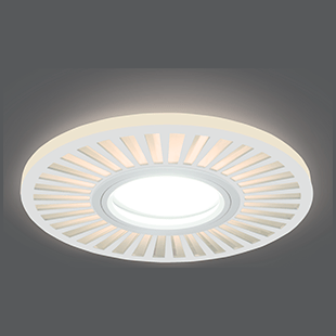 Светильник Gauss Backlight BL137 круглый/узор белый Gu5.3 3W LED 3000K