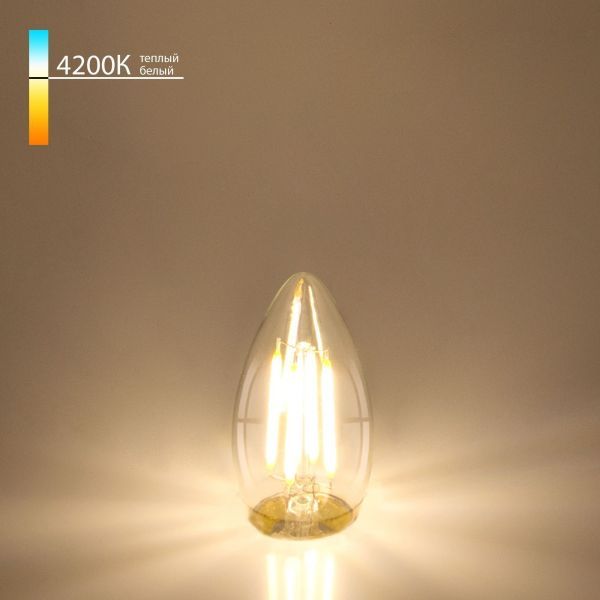 Филаментная светодиодная лампа Elektrostandard Свеча BLE2706 F 9W 4200K E27 (C35 прозрачный)