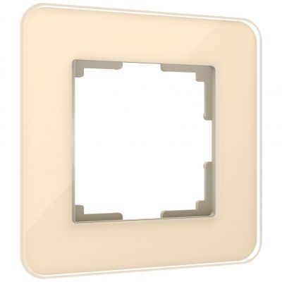 Рамка из стекла на 1 пост Elite айвори Werkel W0012443