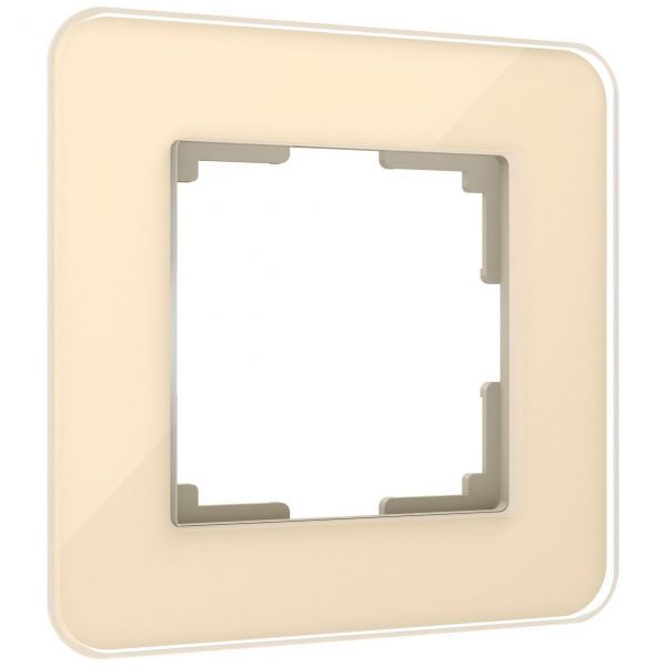 Рамка из стекла на 1 пост Elite айвори Werkel W0012443