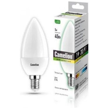Лампа светодиодная Camelion LED5-C35/830/E14