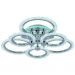 Светодиодная люстра Profit Light 8003/3+3 CHR A