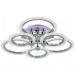 Светодиодная люстра Profit Light 8003/3+3 CHR A
