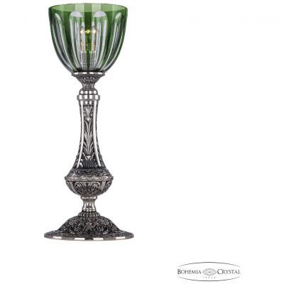 Настольная лампа бронзовая 71100L/15 NB P1 Clear-Green/H-1H Bohemia Ivele Crystal